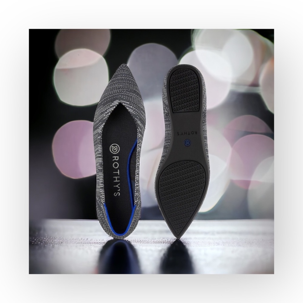 VHTF: Rothy’s ➤ The Point Ballet Ballerina Flat ➤ Granite Heather ➤ 7M ➤ Retired